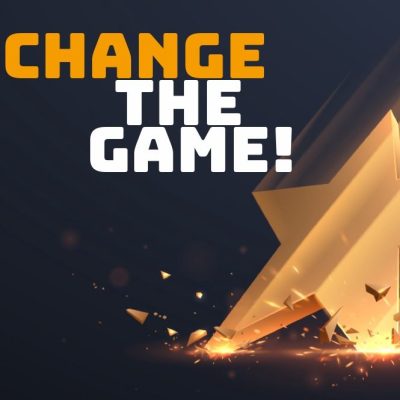 Logo avec l'étoile et le slogan change the game
